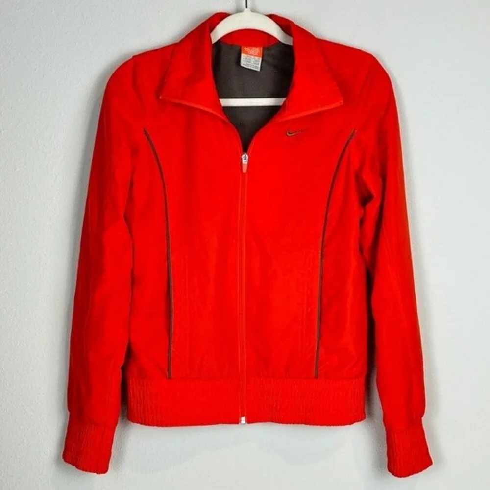 Vintage Nike Athletic Dept Orange Tag Orange Full Zip Jacket S